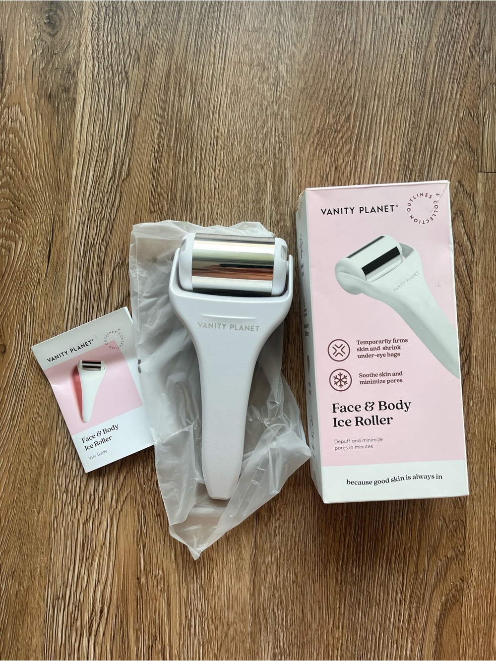 VANITY PLANET Face & Body Ice Roller Depuff & Minimize Pores